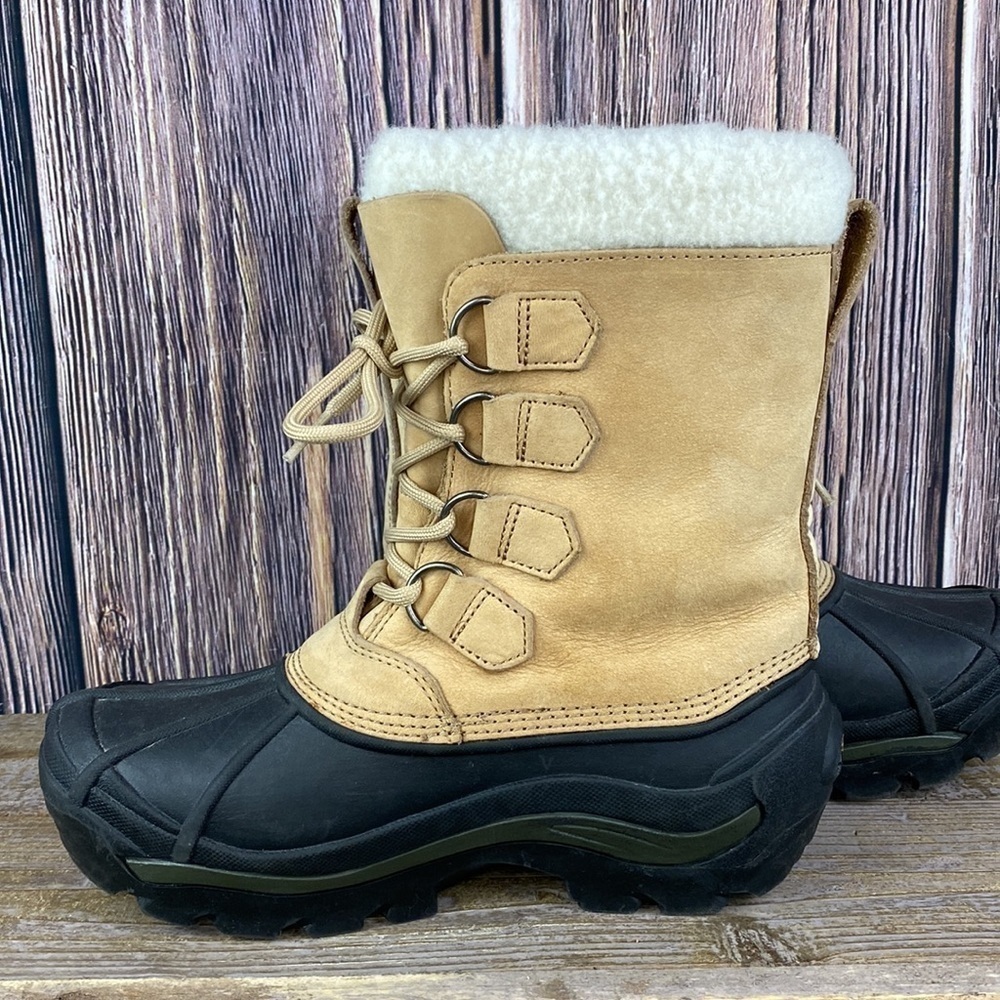 Sorel Badger II (NL1010-280) Camel Colored Leather Snow Boots  -Size 6 - Picture 6 of 9